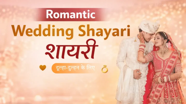 Romantic Wedding Shayari in Hindi