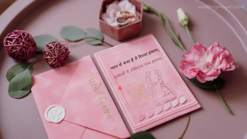 Romantic Wedding Invitation Shayari